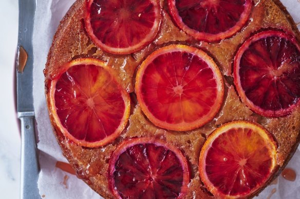 Bread-and-butter pudding  meets flourless orange cake.