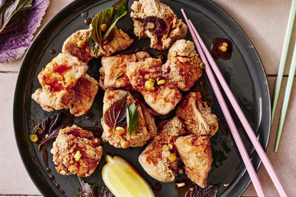 Karen Martini's Japanese-style fried chicken.