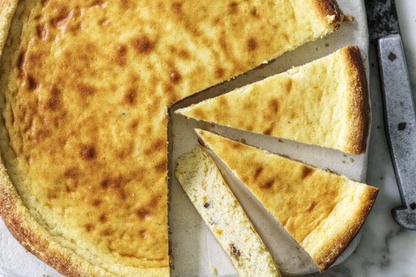 Andrew McConnell loves this ricotta cheesecake.