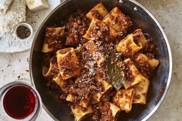 Karen Martini's inauthentic bolognese ragu.