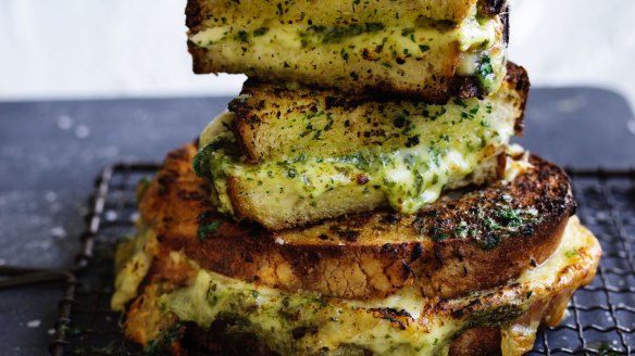 When garlic bread meets cheese toastie.