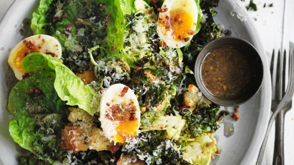 Hail kale! Adam Liaw's winter Caesar salad.