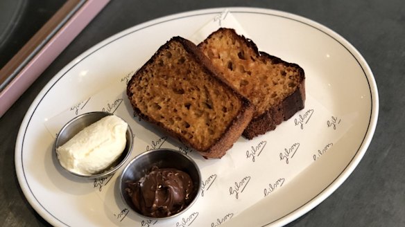 Gilson's crumpet toast.