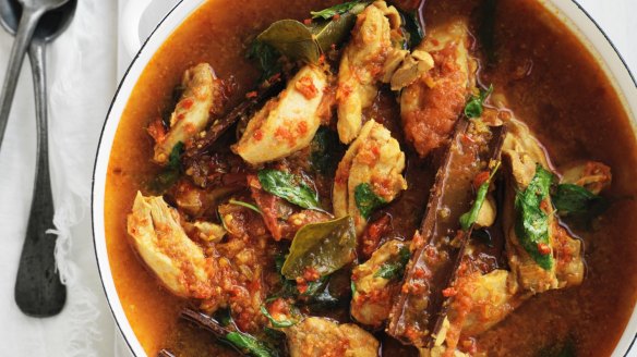 A cross between chicken stew and curry.