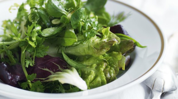 Neil Perry's likes his salad leaves 'smashingly fresh'.