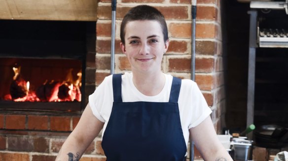 Ali Currey-Voumard, executive chef at Agrarian Kitchen Eatery in New Norfolk, Tasmania.