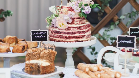 Cakes at Petal Met Sugar in Woolloomooloo.