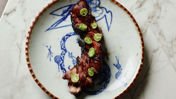 Tony Tan's pork belly char siu.