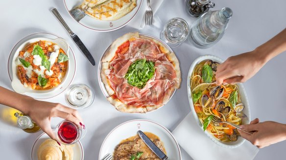 Some of the classic Cipriani dishes on offer at Mr C Restaurant in Beverly Hills. 