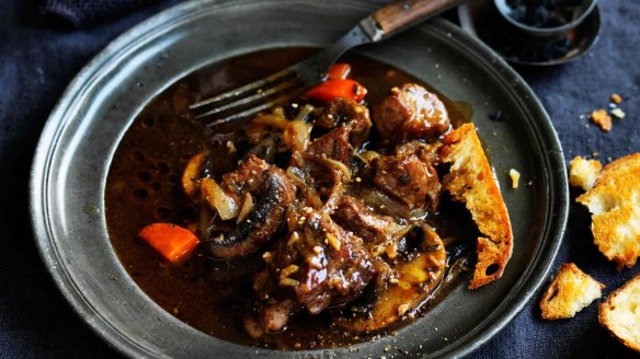 Neil Perry's hearty beef, ale and mushroom stew 