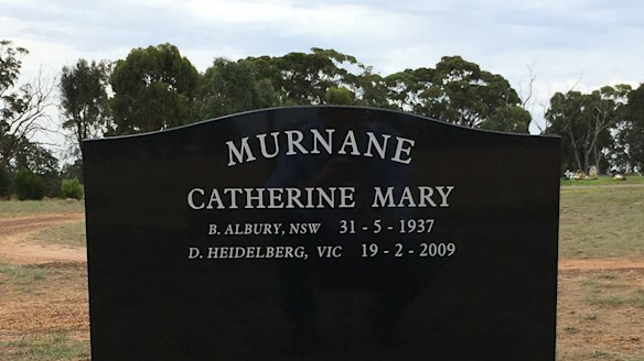 The Murnane family grave in Goroke cemetery.