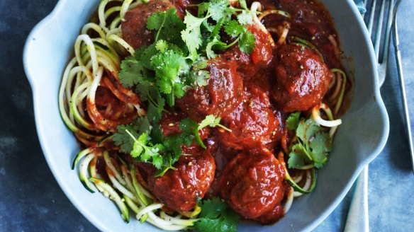 A new spin on spaghetti and meatballs.