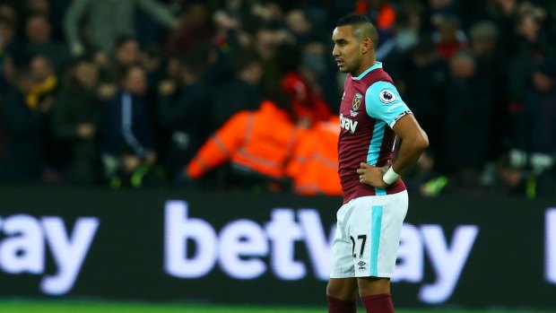 Fed up: West Ham star Dimitri Payet says he won't kick a ball for the club again
