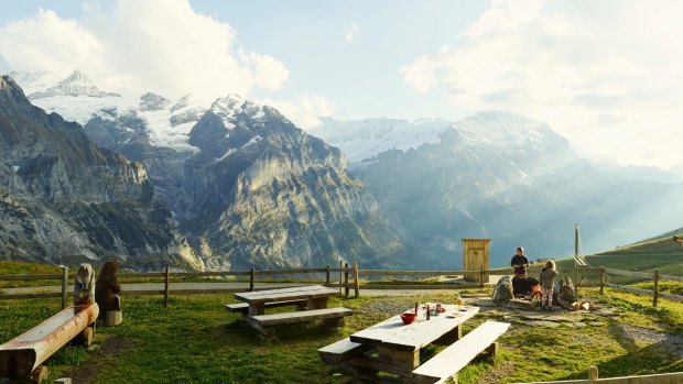 Alpine views, Switzerland: These mountains make you want to spend time in them. 