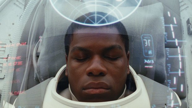John Boyega as Finn in the upcoming Star Wars: The Last Jedi.