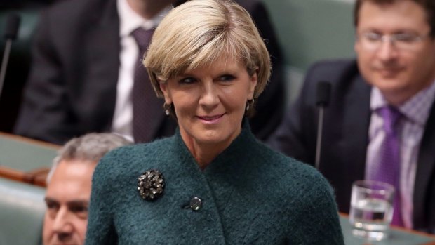 Julie Bishop: "That's a story that is a complete and utter beat up". 