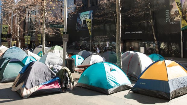 The tent city in Martin Place is offensive - but not because its occupants are homeless. 