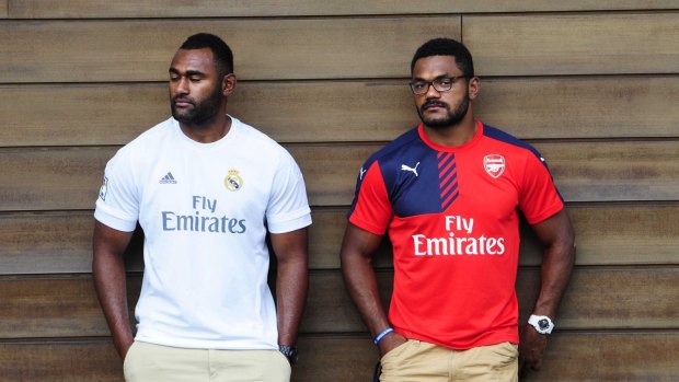 Tevita Kuridrani and Henry Speight turned their attention to raising money for Fiji this week after Tropical Cyclone Winston.