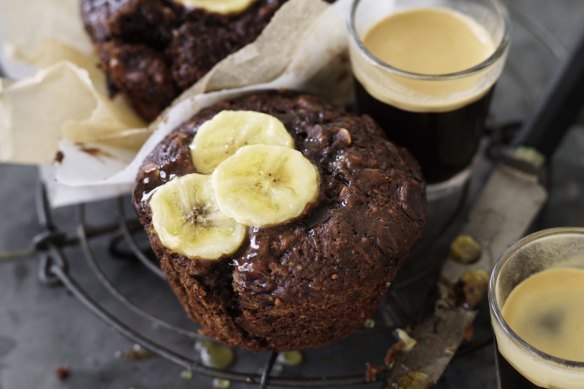 Dan Lepard's triple ginger banana muffins.