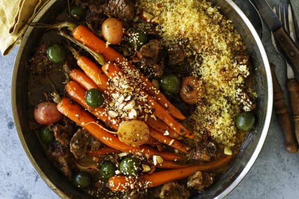 Neil Perry's lamb shoulder and carrot tagine.