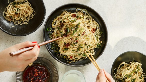 David Chang's signature ginger scallion noodles.