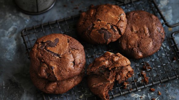 Delicious and totally doable: Dan Lepard's date and ginger chocolate chip biscuits.