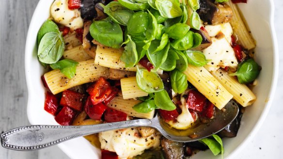 Adam Liaw's ratatouille-ish pasta dish. 