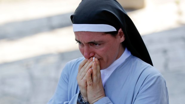 Sister Marjana Lleshi was one of three nuns and an elderly woman who survived the earthquake  when she escaped a collapsing convent in Amatrice.