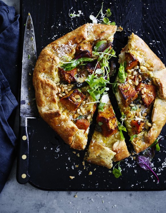 This rustic galette is a great way to repurpose leftover roast pumpkin.