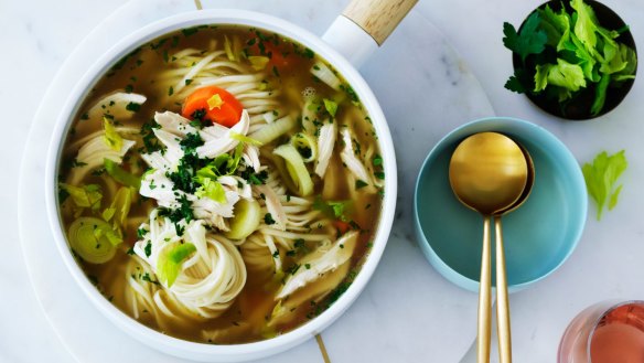 Jill Dupleix's classic chicken noodle soup.