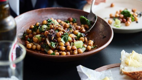 Bar Lourinha's signature spiced chickpeas and spinach from Eat at the Bar.