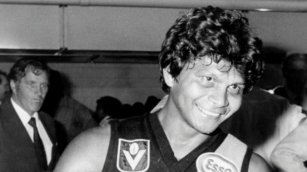 Formidable family pedigree: Maurice Rioli in 1982, the last year the Tigers made the grand final – and the year he won the Norm Smith Medal.