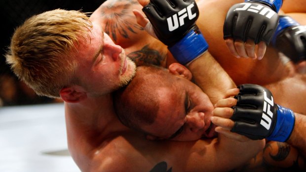 Alexander Gustafsson, left, pictured in an earlier bout, will take on Daniel Cormier this weekend.

