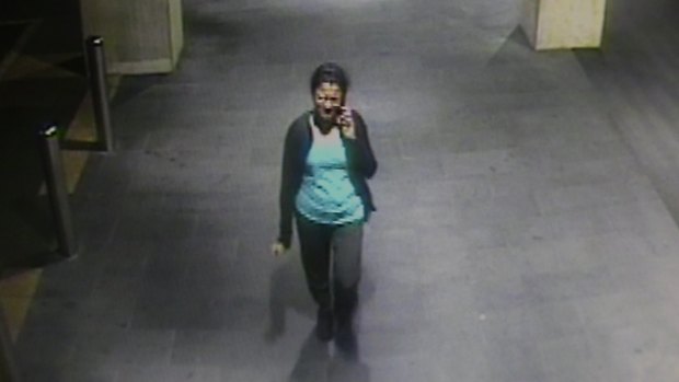 Prabha Kumar talks to her husband as she walks home from Parramatta station, moments before she was killed.