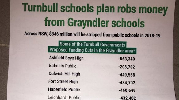 The leaflet that Greens say Senator Lee Rhiannon sent to NSW constituents.