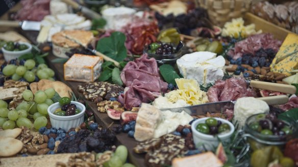 Bowls and different heights give your platter 'lift'.