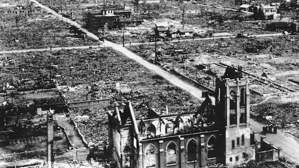 Devastation after the bomb.