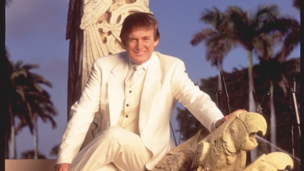 Donald Trump in the 1990s ... Supporters have defended his "gutter talk" as something "all men do, at least all normal men."