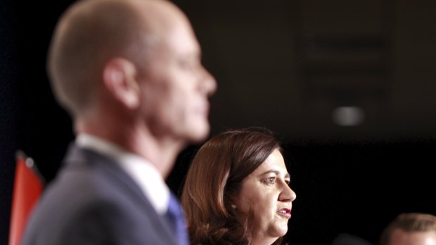 Premier Campbell Newman and Oppositzion Leader Anastascia Palaszczuk at the Leaders Debate at the Brisbane Convention Centre. 

Photo Renee Melides 
DQoNCg0KDQo

_A0C2219.jpg