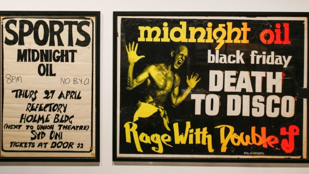 The Making of Midnight Oil exhibition at Wollongong Art Gallery.