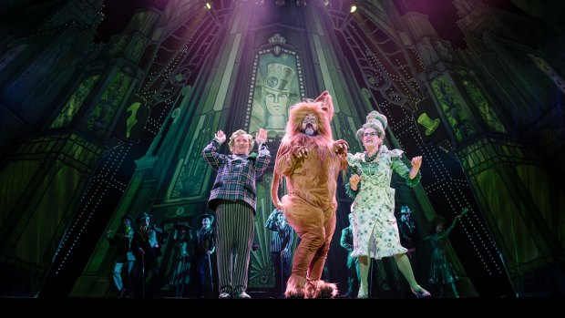 The Lion (John Xintavelonis) gets his moment in the spotlight during The Wizard of Oz. 