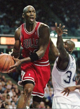 The Greatest of All Time: Michael Jordan in action for Chicago in 1996.