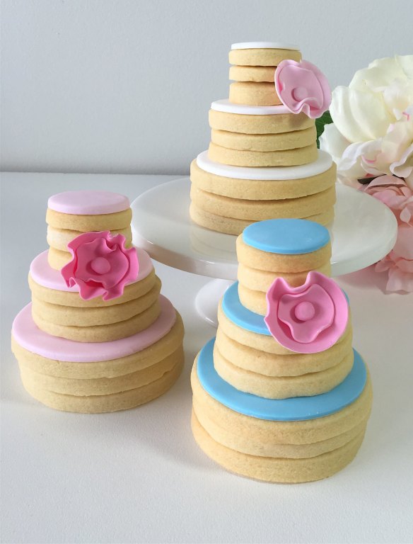 Wedding cake stacks by Sweetcheeks.