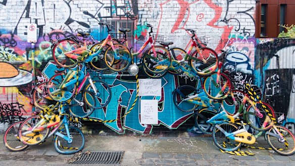 A Melburnian has found an ingenious use for an oBike