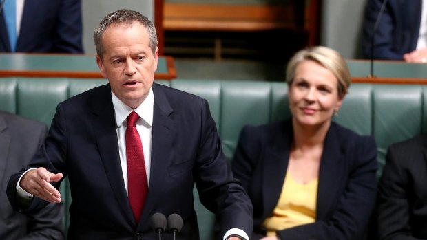 Opposition Leader Bill Shorten delivers his budget reply speech earlier this month.