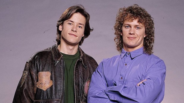 Guy Pearce and Craig McLachlan in their <i>Neighbours</i> days.