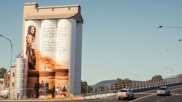 The Dororthea Mackeller mural at Gunnedah in northern NSW.

