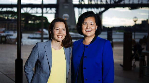 ABC journalist Sarah Dingle and business leader Ming Long say talking about the bamboo ceiling is one way to break through it.