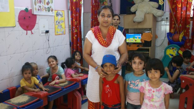 'My children here were so close I can't believe it': Rekha Saraswat with her playgroup.