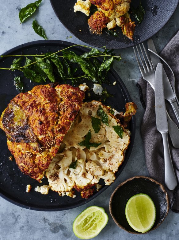 Use your favourite curry powder to flavour this roasted cauliflower.